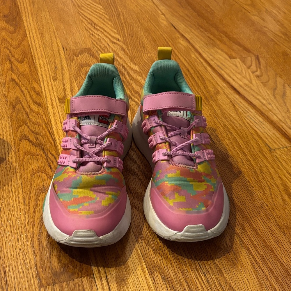 Girls Lego Adidas cloudfoam sneakers